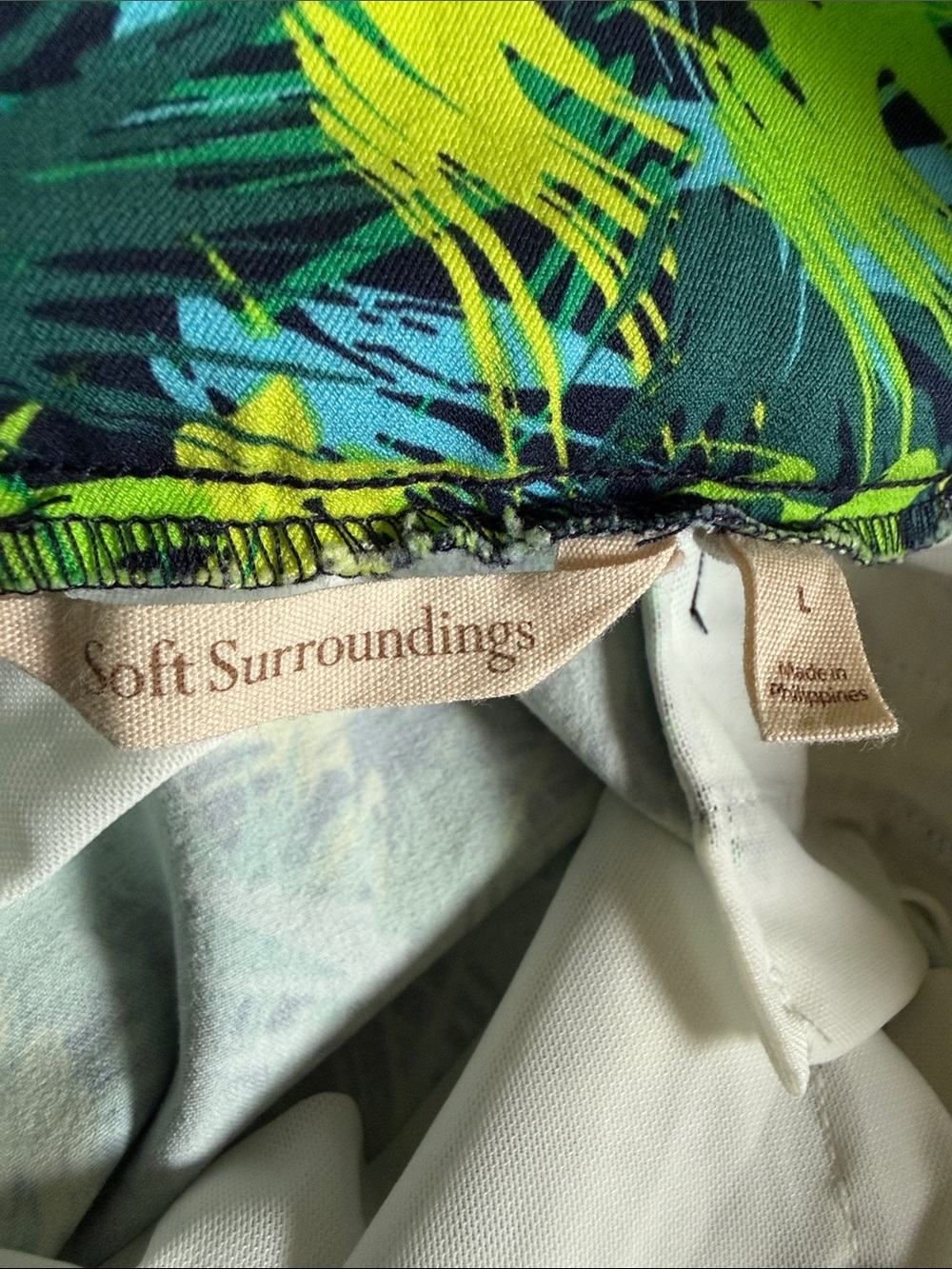 NWT SOFT SURROUNDINGS Superla Stretch Pull-On Palmas Skinny Ankle Pants Lg 14-16 - Picture 3 of 9